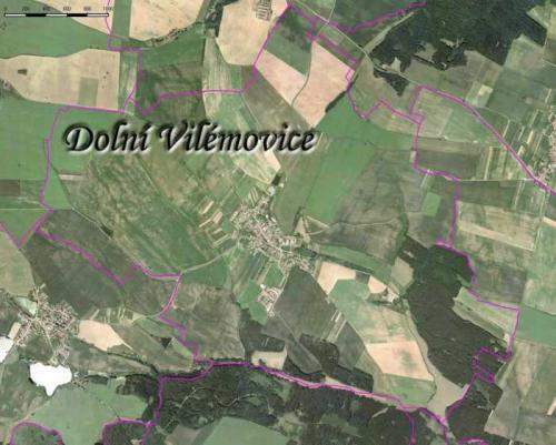 Katastr obce Dolní Vilémovice